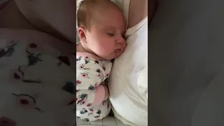 baby cuddles daddy while sleeping 📽️ kimbi_russell