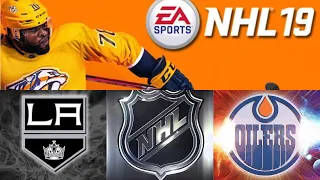 NHL 19 season mode: Edmonton Oilers vs Los Angeles Kings (Xbox One HD) [1080p60FPS]