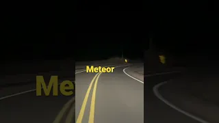 Meteor caught on camera. December 13, 2021