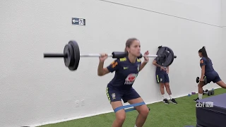 DE HOJE TÁ PAGO! Dia de treino na academia com a SELEÇÃO FEMININA