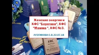 Женские энергии и КФС “Берегиня“, КФС “Мамма“, КФС №3. Лузгинова С. В.