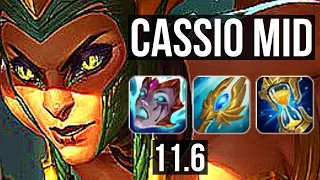 CASSIOPEIA vs KARMA (MID) | 2.1M mastery, 1400+ games, Legendary, 18/4/6 | BR Diamond | v11.6