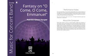 Fantasy on "O Come, O Come, Emmanuel" (SPS91) by Patrick Glenn Harper