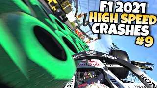 F1 2021 HIGH SPEED CRASHES #9