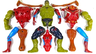 Assemble Marvel's Toys Hulk Smash Vs Siren Head Vs Spider-Man Vs Hulk Buster Avengers