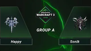 WC3 - Happy vs. Sonik - Group A - DreamHack WarCraft 3 Open: Winter 2021 - EU