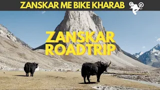 CRAZY Motorcycle Breakdown on Zanskar Valley Road Trip | Ep 2 - Shinku La Pass to Padum