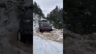 Truck stuck in the snow