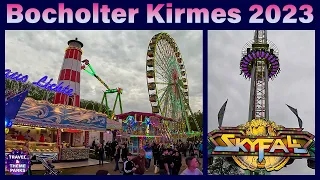 Bocholter Kirmes 2023🎡🎢Rundgang alle Fahrgeschäfte [4K]  🎠