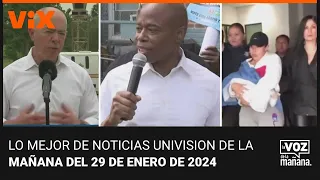 Lo mejor de Noticias Univision de la mañana | Lunes 29 de enero de 2024