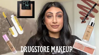 FULL FACE ALL DRUGSTORE MAKEUP | EVERYDAY NATURAL MAKEUP TUTORIAL | JAINA