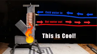 How to Build a Rocket Stove with a Built-In Water Heater!!