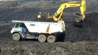 Komatsu PC850-8 and LoadPro X60 Coal Getting