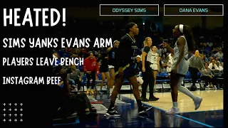 Heated! Sims Yanks Evans Arm, Players Leave Bench & Instagram Beef? #WNBA