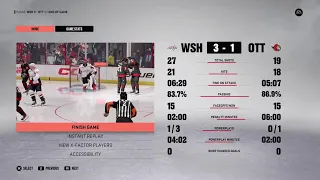 Washington vs Ottawa NHL 23 GM Connected Hockey League