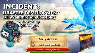 Incident: Draftee Development (w/ Grown-up Night Lights) — Full Walkthrough | Dragons: Rise of Berk