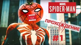 Прохождение Marvels Spider-man на русском языке PS 4 Pro #1 - Фиск!