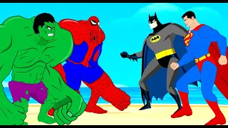 Evolution of HULK, SPIDER-MAN Vs Evolution of SUPER-MAN, BATMAN : Who Is The King Of Super Heroes ?