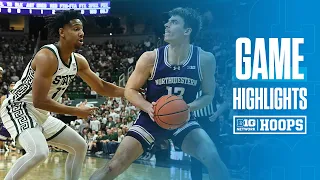 Northwestern at Michigan State | Highlights | Big Ten Men's Basketball | Mar. 6, 2024