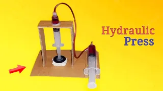 How to make Hydraulic Press at Home / Mini Hydraulic Press