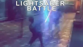 LIGHTSABER BATTLE AT THE PREMIERE | December 14, 2017