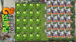 PvZ 2 Challenge - 20 Plants Same Power Up Vs 20 Sunday Edition Zombies