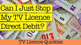 Can I just Cancel The TV Licence  Direct Debit?