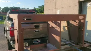 Fifth Wheel camper frame to utility trailer conversion
