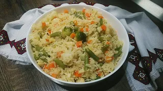 Розсипчастий Рис із Замороженими Овочами 😋 Rice with Frozen Vegetables.