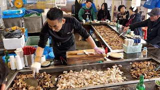 Most Unique BBQ in Korea!! ALL-YOU-CAN-EAT Grilled Pork Intestines - Korean Street Food