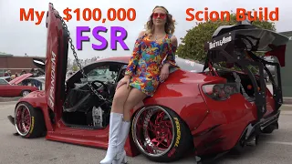 My $100,000 Scion FRS Build - ALL THE SECRETS REVEALED  - Tilted Kilt Car Show - GIRLS GIRLS GIRLS