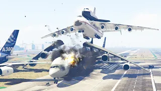 Amateur Pilot Steals Antonov Shuttle And Crashes On Beach| GTA 5