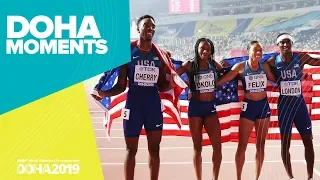 World Record in the Mixed 4x400m | World Athletics Championships 2019 | Doha Moments