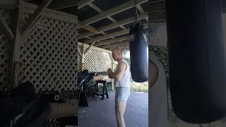 Iron Elbow Conditioning on Heavy Bag