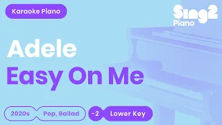 Adele - Easy On Me (Lower Key) Karaoke Piano