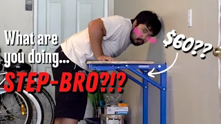 Wall Mounted Folding Workbench strong enough to hold STEP-BRO!