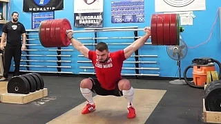 Snatch PUSH PRESS + OverHead SQUAT - 205kg / 455lbs