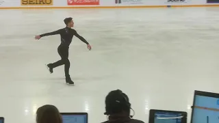 Jason Brown Before Sp - Gran Prix Grenoble - Figure Skating