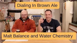 Water Chemistry Experiment To Find Malt Balance In Brown Ale