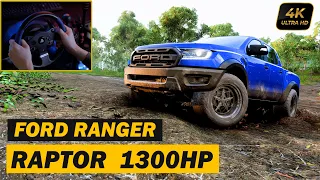 Ford Ranger Raptor - Forza Horizon 5 | Steering Wheel + Shifter Gameplay!