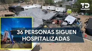 36 personas siguen hospitalizadas tras colapso de escenario durante evento político en San Pedro