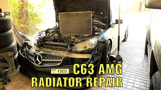 Radiator repair for $80 - C63 AMG W204