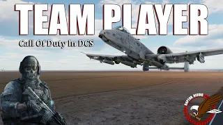 Supporting Hunter 2-1 in the A-10 Thunderbolt! | Team Player from COD in DCS | Air Support