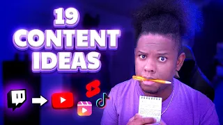 19 Content Ideas for Live Streamers - Twitch Youtube Tiktok, etc...