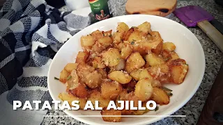 PATATAS al AJILLO  - Receta fácil y económica - Excelente guarnición - #Shorts patatas al ajillo