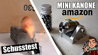 Echte Mini KANONE die wirklich schießen kann im TEST!