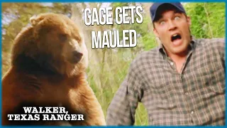 Gage Is MAULED By A Bear! | Walker, Texas Ranger