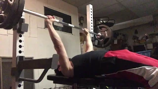 225 lb Bench Press x 4 Reps