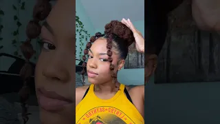 Bubble braids💛 #naturalhairtutorial