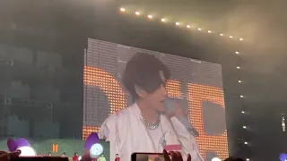 taehyung speaking English at BTS PTD CONCERT ON STAGE LAS VEGAS DAY 1